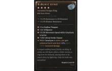 Mj&Ouml;lnic Ryng [Max Unique | ⭐️ 4 Greater | Ring | Druid]