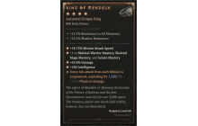 Ring of Mendeln [Max Unique | ⭐️ 4 Greater | Ring | Necromancer]