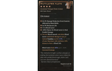 Mutilator Plate [Max Unique | ⭐️ 4 Greater | Chest Armor | Necromancer]