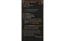 Hunter's Zenith [Max Unique | ⭐️ 4 Greater | Ring | Druid]