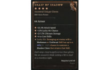 Grasp of Shadow [Max Unique | ⭐️ 4 Greater | Gloves | Rogue]