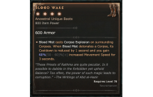 Blood Wake [Max Unique | ⭐️ 4 Greater | Boots | Necromancer]
