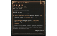 The Undercrown [Max Unique | ⭐️ 4 Greater | Helm | Necromancer]