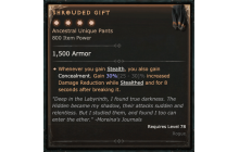 Shrouded Gift [Max Unique | ⭐️ 4 Greater | Pants | Rogue]