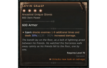Levin Grasp [Max Unique | ⭐️ 4 Greater | Gloves | Sorcerer]