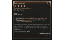Rimeblood [Max Unique | ⭐️ 4 Greater | Gloves | Sorcerer]