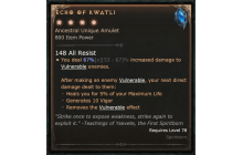 Echo of Kwatli [Max Unique | ⭐️ 4 Greater | Amulet | Spiritborn]