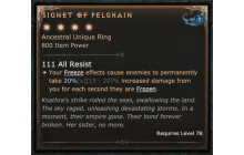 Signet of Pelghain [Max Unique | ⭐️ 4 Greater | Ring | All]