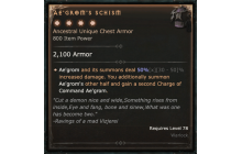 Ae'grom's Schism [Max Unique | ⭐️ 4 Greater | Chest Armor | Warlock]