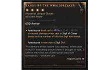 Hands of the Worldbreaker [Max Unique | ⭐️ 4 Greater | Gloves | Warlock]