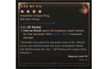 Sire of Sin [Max Unique | ⭐️ 4 Greater | Ring | Warlock]
