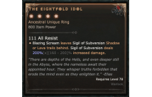 The Eightfold Idol [Max Unique | ⭐️ 4 Greater | Ring | Warlock]