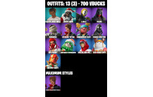 UNIQUE - Felina, Dynamo TNTina  [13 Skins, 700 Vbucks, 45 Axes, 21 Emotes, Meowdas, 36 Gliders and MORE!]