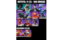UNIQUE - LBC '93 Dogg,  Daigo [11 Skins, 100 Vbucks, 21 Axes, 13 Emotes, Santa Dogg,14 Gliders and MORE!]