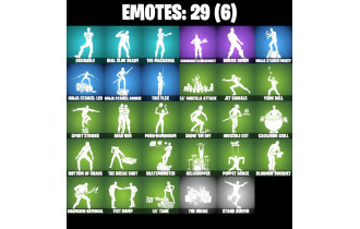 UNIQUE - Renegade Rebel , Dynamo TNTina [26 Skins, 500 Vbucks, 41 Axes, 29 Emotes, Hero Baymax, 27 Gliders and MORE!]