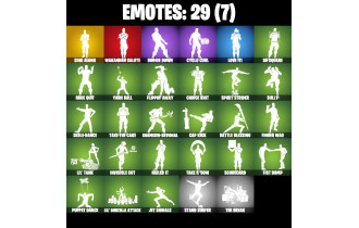 UNIQUE - Throwback Axe, Polar Peely [17 Skins, 100 Vbucks, 37 Axes, 29 Emotes, Sing Along, 25 Gliders and MORE!]