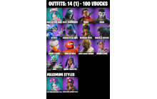 UNIQUE - Neko Hatsune Miku, Kendo  [14 Skins, 100 Vbucks, 17 Axes, 16 Emotes,  Skull Commander,14 Gliders and MORE!]
