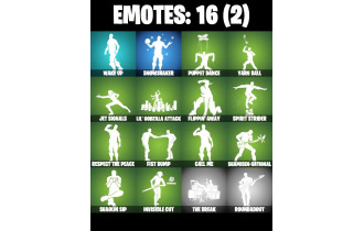 UNIQUE - Santa Dogg,  Shadow Blade Hope [12 Skins, 600 Vbucks, 16 Emotes, The Batman Who Laughs, 15 Gliders and MORE!]