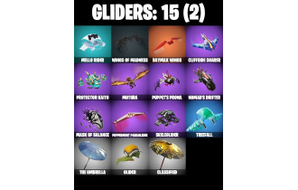 UNIQUE - Santa Dogg,  Shadow Blade Hope [12 Skins, 600 Vbucks, 16 Emotes, The Batman Who Laughs, 15 Gliders and MORE!]