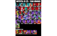 UNIQUE -  Eddie Brock [31 Skins, 1100 Vbucks, 45 Axes, 32 Emotes, 27 Gliders and MORE!]