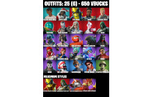UNIQUE - Shuri, Mysterio [25 Skins, 650 Vbucks, 38 Axes, 34 Emotes, Captain Jones, 25 Gliders and MORE!]
