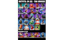 UNIQUE - Kendo, Nyanja [24 Skins, 700 Vbucks, 61 Axes, 35 Emotes, Daigo, 53 Gliders and MORE!]