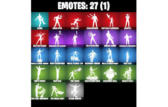 UNIQUE - Solid Snake, Slayer Juice Wrld [27 Skins, 950 Vbucks, 42 Axes, 27 Emotes, Holiday Boxy, 35 Glds and MORE!]