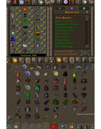 Main | TTL: 1904 | CL: 108 | QP: 299 [B Gloves, Ava's, MM2, MM1, DS2, Torso, SOTE, Mithril Gloves, MA1 & MA2 + MORE!]