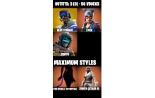UNIQUE - Lynx ,  Blue Striker  [3 Skins, 50 Vbucks, 3 Axes, 3 Emotes, 3 Gliders and MORE!]
