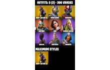 UNIQUE -  Wingman , Rogue Agent  [9 Skins, 200 Vbucks, 3 Axes, 6 Emotes, 11 Gliders and MORE!]