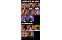 UNIQUE -  Lynx , Catalyst [8 Skins, 550 Vbucks, 6 Axes, 9 Emotes, 10 Gliders and MORE!]