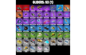 UNIQUE - Contract Giller , Polar Peely [34 Skins, 100 Vbucks, 49 Axes, 46 Emotes, 53 Gliders and MORE!]