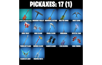 UNIQUE - Santa Dogg, Hero Baymax [12 Skins, 300 Vbucks, 17 Axes, 19 Emotes, 14 Gliders and MORE!]