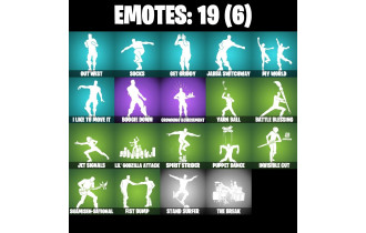 UNIQUE - Santa Dogg, Hero Baymax [12 Skins, 300 Vbucks, 17 Axes, 19 Emotes, 14 Gliders and MORE!]
