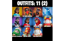 UNIQUE - Polar Peely , Blizzabelle  [11 Skins, 20 Axes, 13 Emotes, 25 Gliders and MORE!]