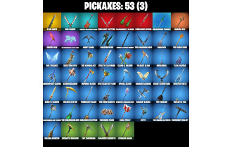 UNIQUE - Backlash, Poseidon  [28 Skins, 450 Vbucks, 53 Axes, 40 Emotes, 44 Gliders and MORE!]