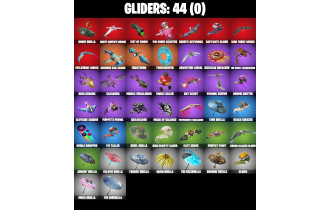 UNIQUE - Aura, Mariposa [25 Skins, 47 Axes, 27 Emotes, 44 Gliders and MORE!]