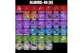 UNIQUE - Holiday Boxy, Winterfest Bushranger [28 Skins, 600 Vbucks, 44 Axes, 29 Emotes, 40 Gliders and MORE!]