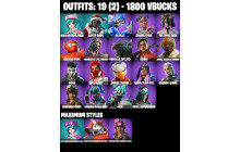 UNIQUE -  Neko Hatsune Miku , Santa Dogg  [19 Skins, 1800 Vbucks, 22 Axes, 17 Emotes, 13 Gliders and MORE!]
