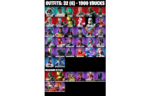 UNIQUE - Clone Trooper, Kendo [32 Skins, 1900 Vbucks, 59 Axes, 36 Emotes, 44 Gliders and MORE!]