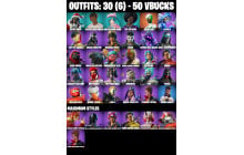 UNIQUE - Backlash, Chaos Director  [30 Skins, 50 Vbucks, 41 Axes, 33 Emotes, 21 Gliders and MORE!]