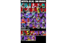 UNIQUE - Peelverine, Shuri [25 Skins, 300 Vbucks, 45 Axes, 34 Emotes, 33 Gliders and MORE!]