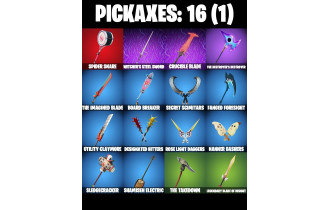 UNIQUE - Doom Slayer , Geralt Of Rivia  [10 Skins, 600 Vbucks, 16 Axes, 16 Emotes, 20 Gliders and MORE!]