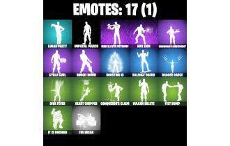 UNIQUE - Doom Slayer , Geralt Of Rivia [10 Skins, 350 Vbucks, 27 Axes, 17 Emotes, 25 Gliders and MORE!]