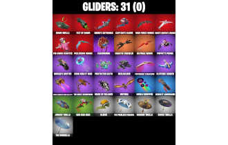 UNIQUE - War Machine, Yulejacket  [28 Skins, 1100 Vbucks, 45 Axes, 26 Emotes, Gwenpool,31 Gliders and MORE!]