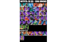 UNIQUE - Oscar, Vengeance Jones [32 Skins, 1250 Vbucks, 50 Axes, 39 Emotes, 44 Gliders and MORE!]