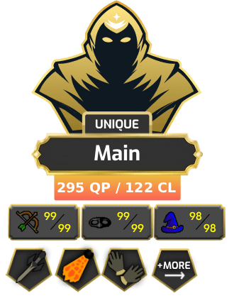 Main | TTL: 1924 | CL: 122 | QP: 295 [Avernic Defender, Fire Cape, B Gloves, Ava's, Max POH, MM1, DS2 + MORE!]