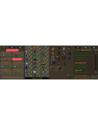 Main | TTL: 1924 | CL: 122 | QP: 295 [Avernic Defender, Fire Cape, B Gloves, Ava's, Max POH, MM1, DS2 + MORE!]