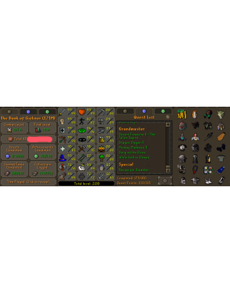Main | Staker | TTL: 2138 | CL: 125 | QP: 333 [Max Melee, Avernic Defender, Fire Cape, B Gloves, Rigour, Augury, Ava's + MORE!]
