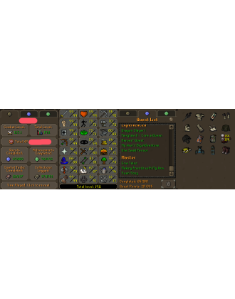 Main | Staker | TTL: 1911 | CL: 125 | QP: 117 [Max Melee, Avernic Defender, Rigour, Augury, Ava's, Max POH, Graceful + MORE!]